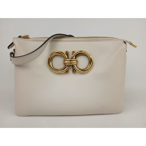 Salvatore Ferragamo Bone Trapezio Minibag Gancio Gancini Bag Crossbody Bag